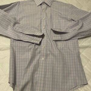 Brooks Brothers Pink and Blue Casual Button Down Shirt
